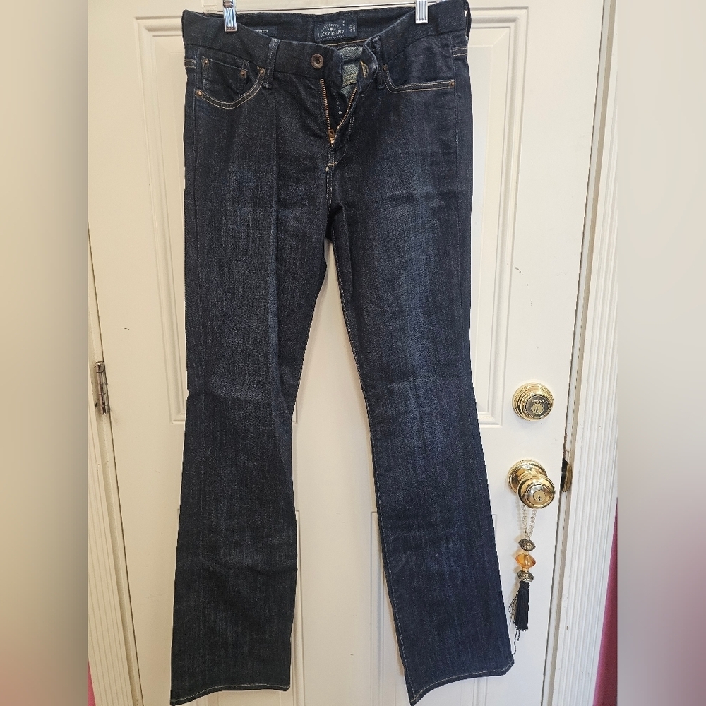 Lucky, long, jeans, denim, dark, low rise, casual, office, luxury, pants, tall